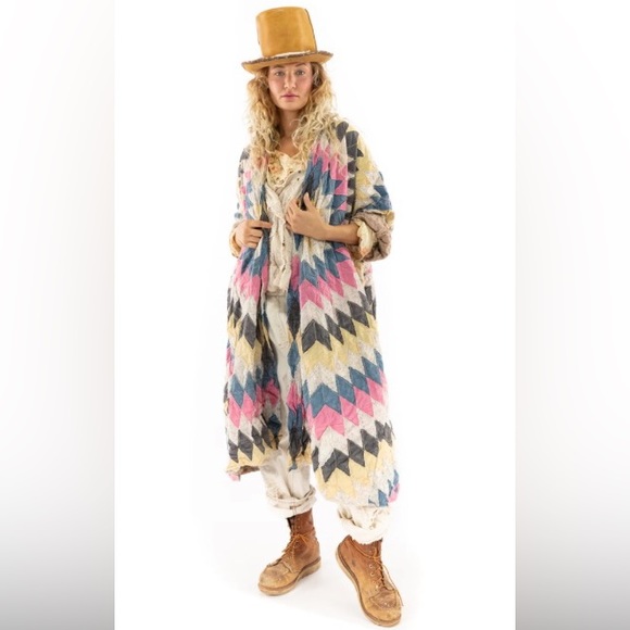 Magnolia Pearl Sitara Patchwork Kimono Jacket Free People - Picture 1 of 9